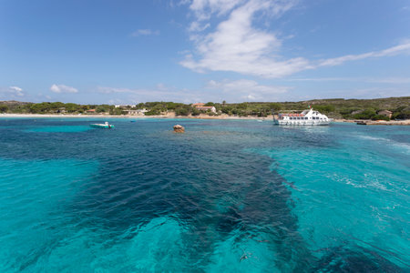 SANTA TERESA DI GALLURA, ITALY - July 30, 2021: Paradise beach in Sardiniaのeditorial素材