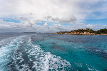 SANTA TERESA DI GALLURA, ITALY - July 30, 2021: Paradise beach in Sardiniaのeditorial素材