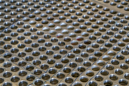 Perforated steel sheetの写真素材