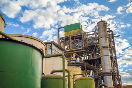 sugar cane refineryの写真素材