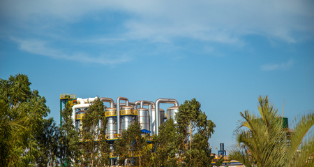 sugar factory industry line production cane processの写真素材