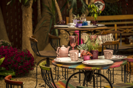 garden decorative background houseの写真素材