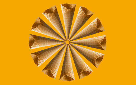 Ice cream cones patternの写真素材