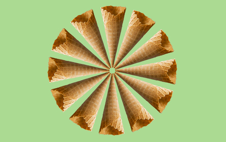 Ice cream cones patternの写真素材
