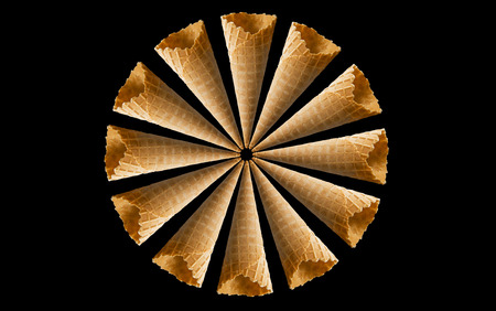 Ice cream cones patternの写真素材