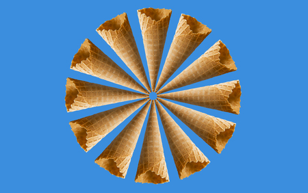 Ice cream cones patternの写真素材