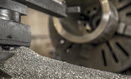Industry lathe machine workの写真素材
