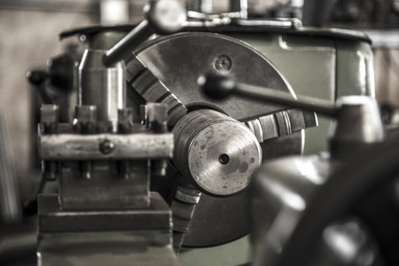Industry lathe machine workの写真素材