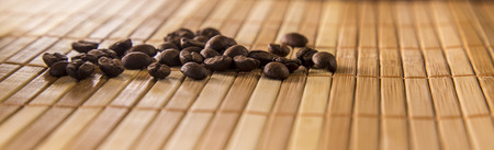 Coffee isolated close seed conceptの写真素材