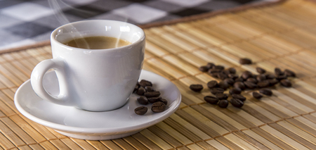 Coffee isolated close conceptの写真素材