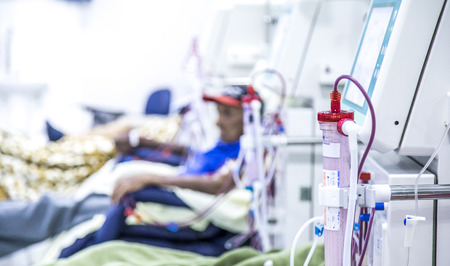 Hemodialysis in people on the equipmentの写真素材