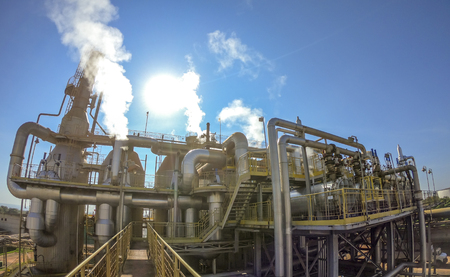Sugar factory industry line production cane processの写真素材