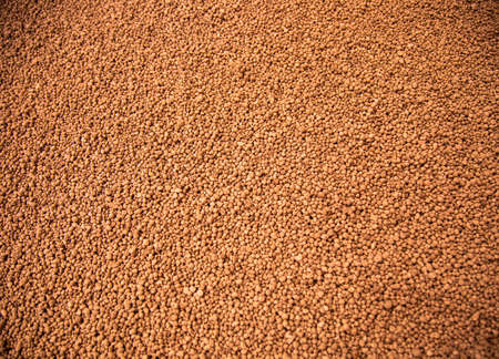 detail potassium fertilizer grain with selective focusの写真素材