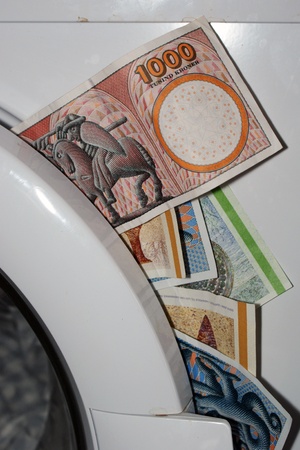 Money launderingの写真素材