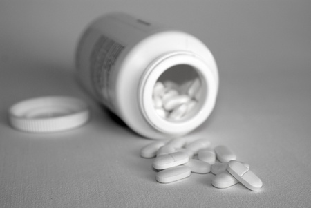 Painkillers out the boxの写真素材
