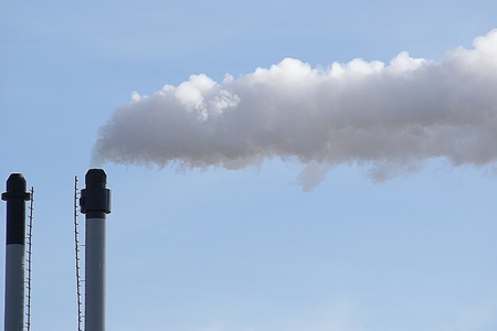 Smoke from industrial productionの写真素材