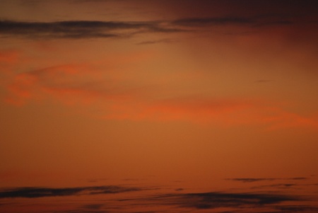 Beautiful orange skyの写真素材
