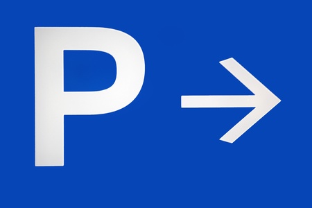 Parking turn rightの写真素材