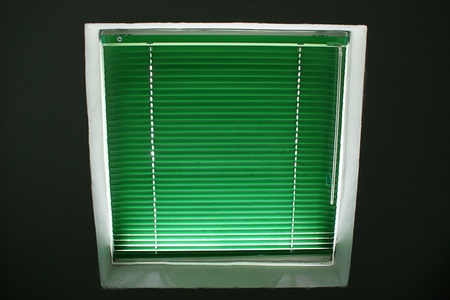 Green venetian blindersの写真素材