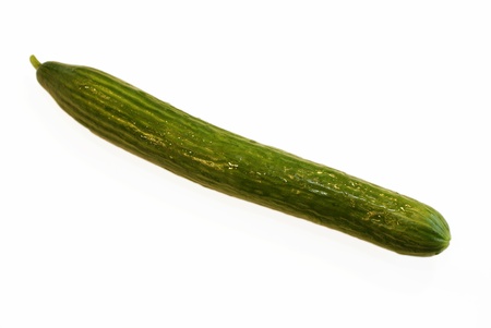 Isolated cucumberの写真素材