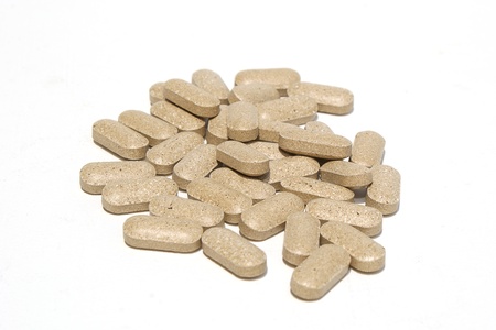Herbal organic pills, alternative treatmentの写真素材
