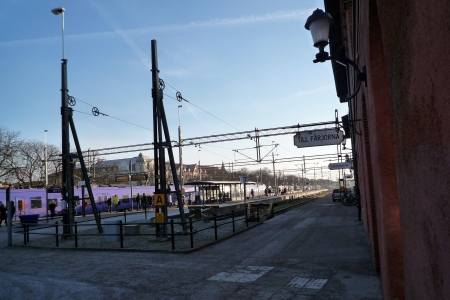 Ystad train station. Southern Sweden.のeditorial素材