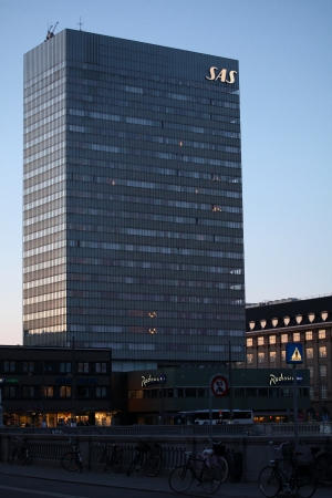 SAS Royal Hotel, built in 1960 by famous Danish architect Arne Jacobsenのeditorial素材