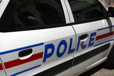 Police car, Europe の写真素材
