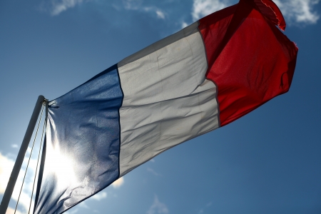 The Tricolore.The french flag.の写真素材