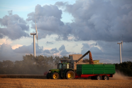 Season for harvest. Denmark.のeditorial素材