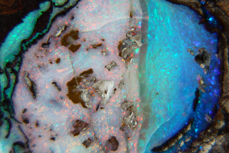 Colourful opal stone from Queensland