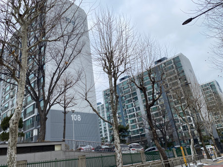 Urban landscape in the city of Seoul in South Korea in East Asia.