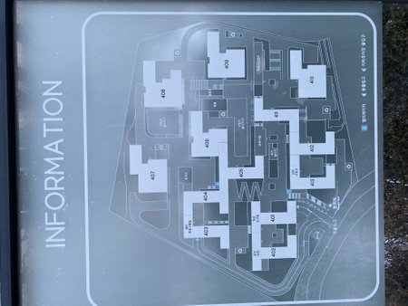 Close-up of a map of the city. The map of the city