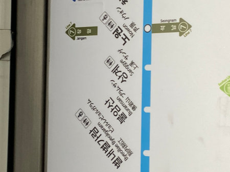 Photo of the information board in the subway.の写真素材
