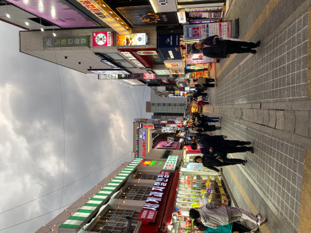 Unidentified people visit Akihabara district in Tokyo, Japan. Akihabara is a major shopping district...