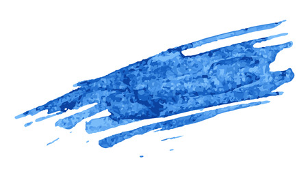 Set of blue paint, ink, grunge, dirty brush strokes. splash blueのイラスト素材