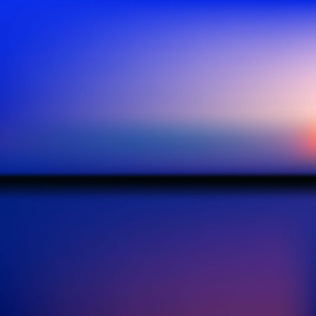 background sunset on the sea water sun reflection. Abstract sunset with de focused lightsのイラスト素材