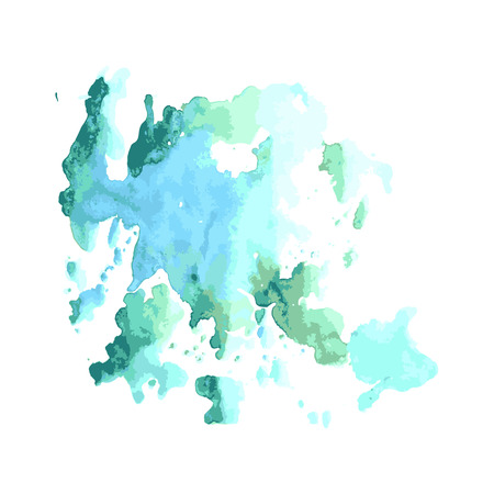 paint, ink, grunge, dirty brush strokes splash green blueのイラスト素材