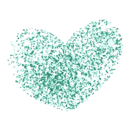 Hearts of splatter, vector setのイラスト素材