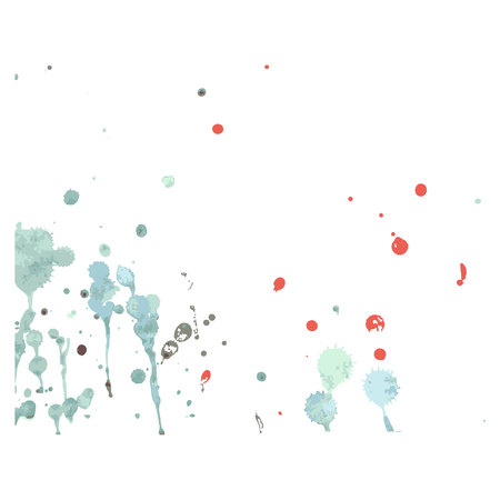 Colorful Vector Splashes - Blot, Stains Set. set splash colorのイラスト素材