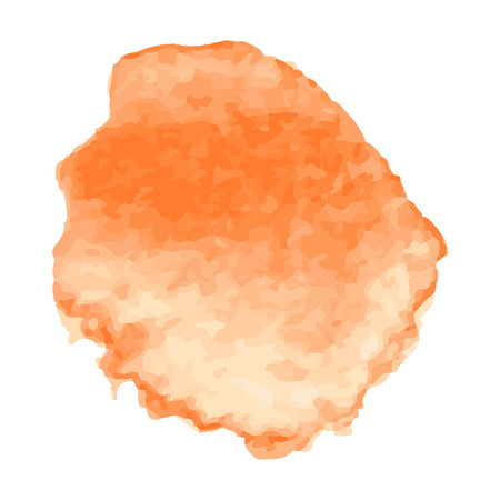Set of orange paint, ink, grunge, dirty brush strokes. splash orangeのイラスト素材