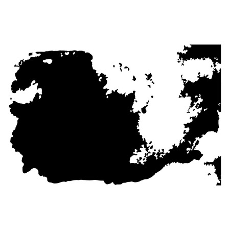 Set of black paint, ink, grunge, dirty brush strokesのイラスト素材