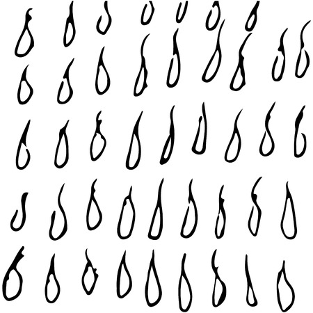 black and white abstract hand drawn texture. Endless pattern with lines. Template for design and decorationのイラスト素材