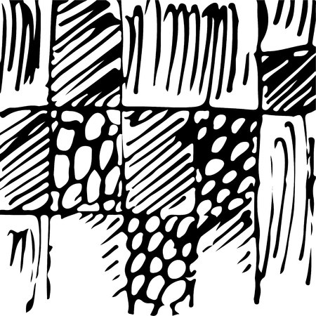 black and white abstract hand drawn texture.のイラスト素材