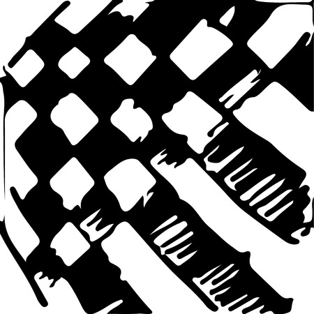 black and white abstract hand drawn texture.のイラスト素材