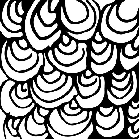 black and white abstract hand drawn texture.のイラスト素材