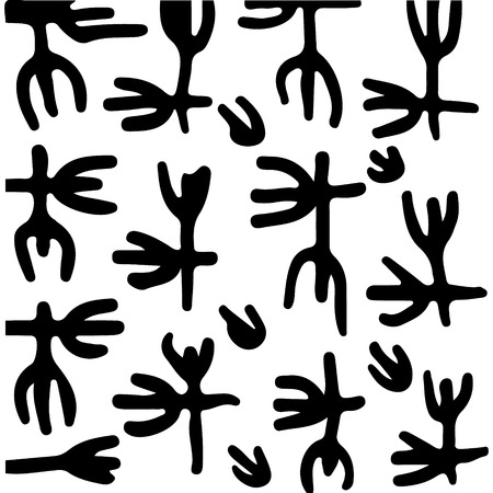black and white abstract hand drawn texture.のイラスト素材