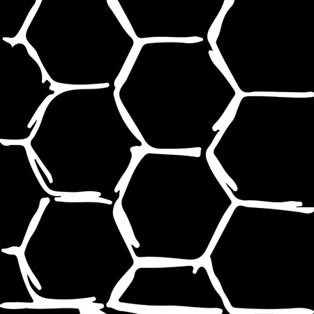 black and white abstract hand drawn texture.のイラスト素材