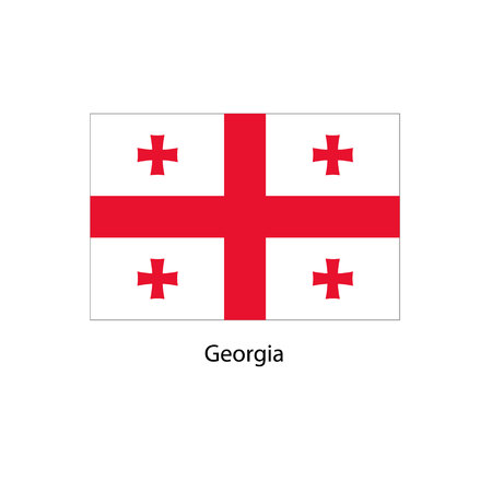 Flag of Georgia.のイラスト素材