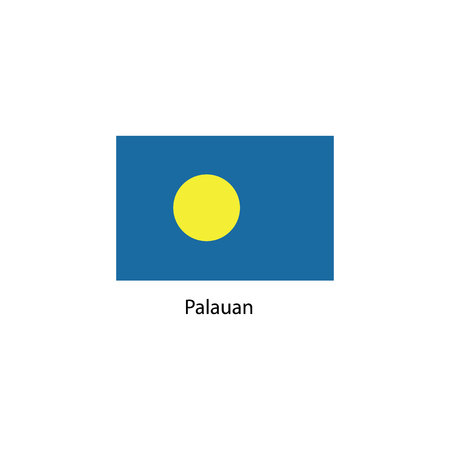 Palauan flag.のイラスト素材